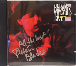 Rubén Blades y Son Del Solar "Live!" | Autographed CD