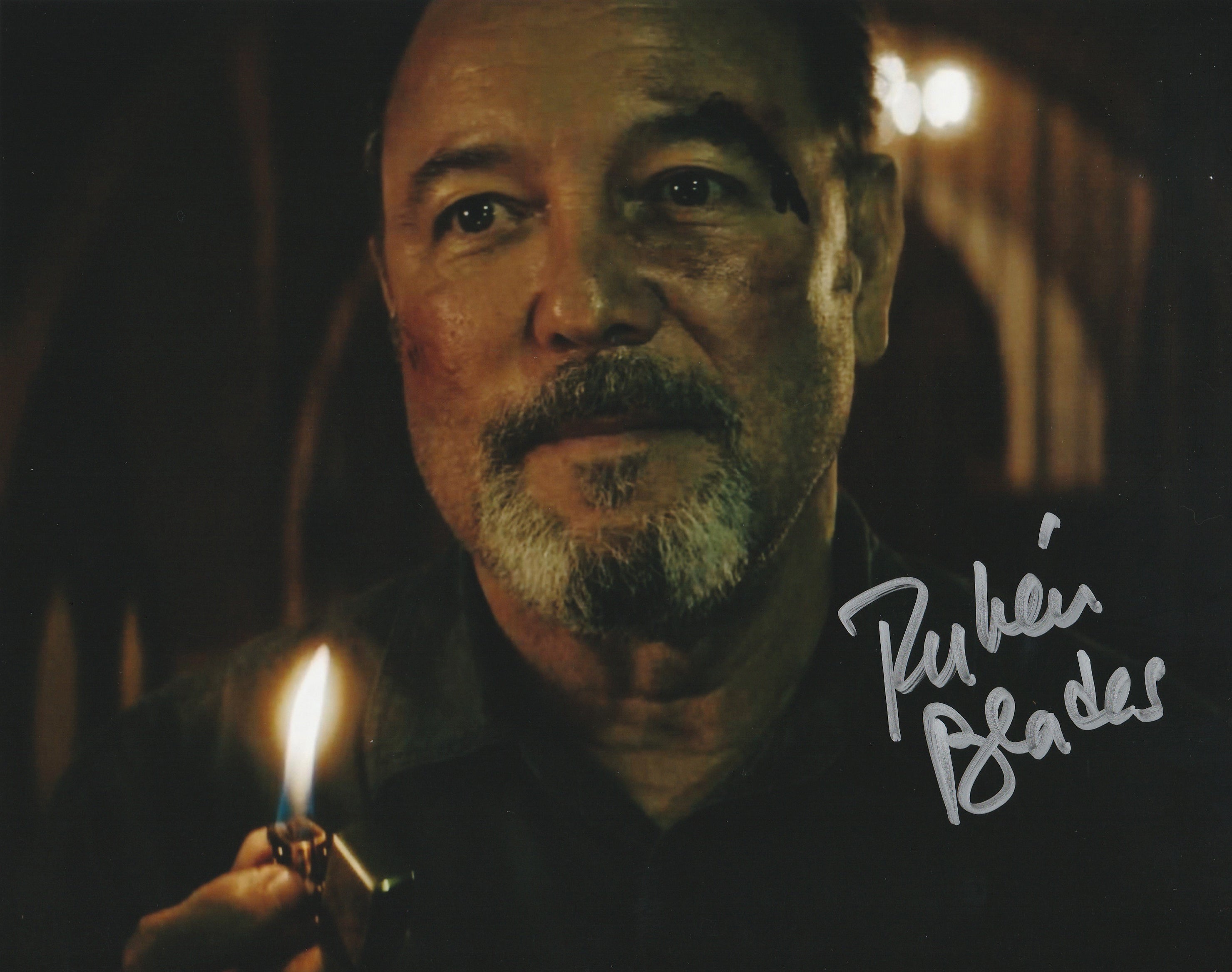 Rubén Blades "Fear The Walking Dead" Flame #3 Photo AUTOGRAPHED