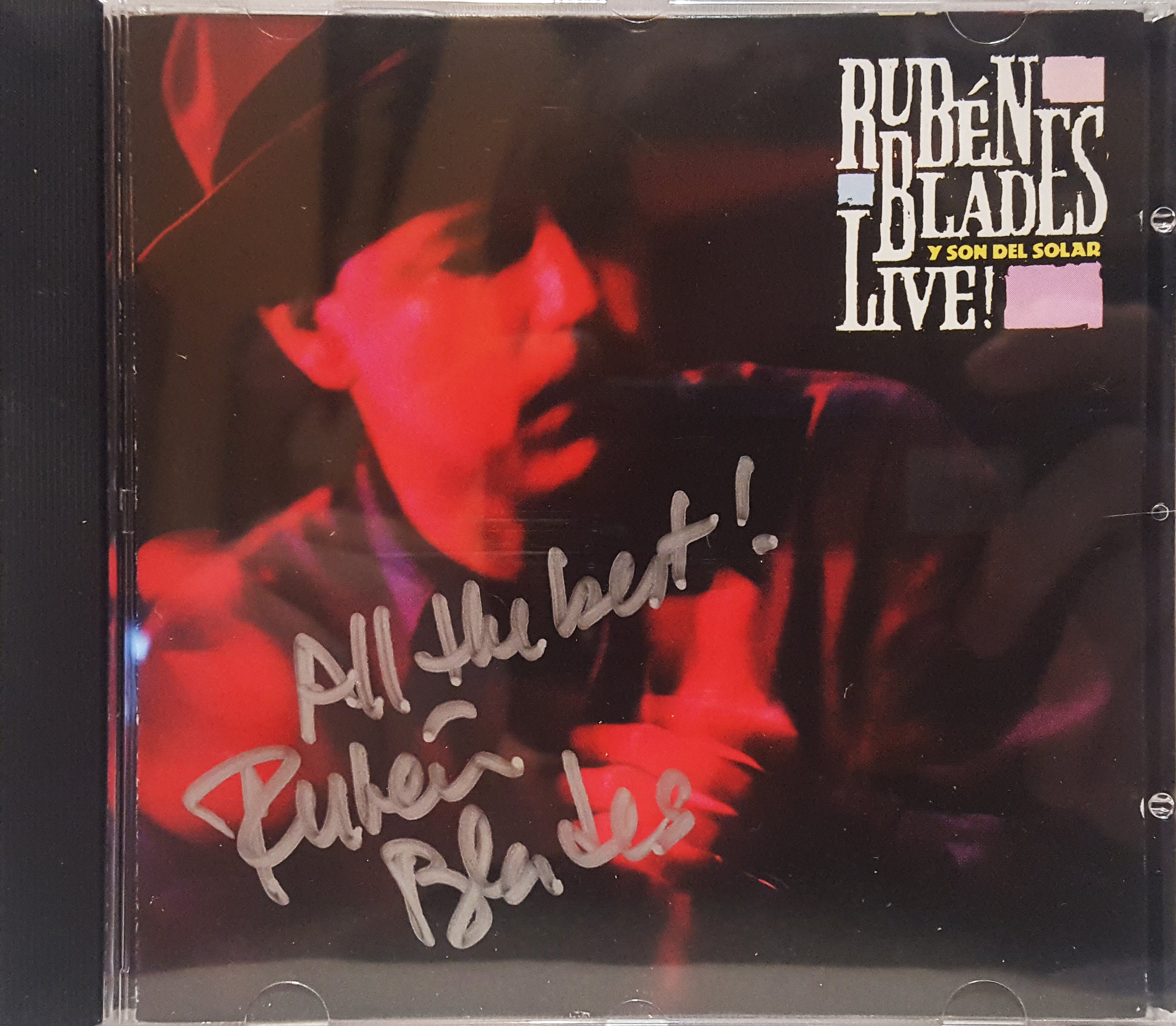 Rubén Blades and Son Del Solar"Live!"| Autographed CD